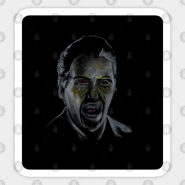 Dracula Sticker by Wonder design